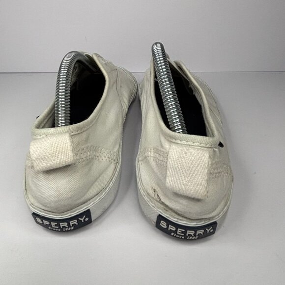 Sperry White Canvas Slip-On Sneakers – Women’s 6.5 - Picture 2 of 6